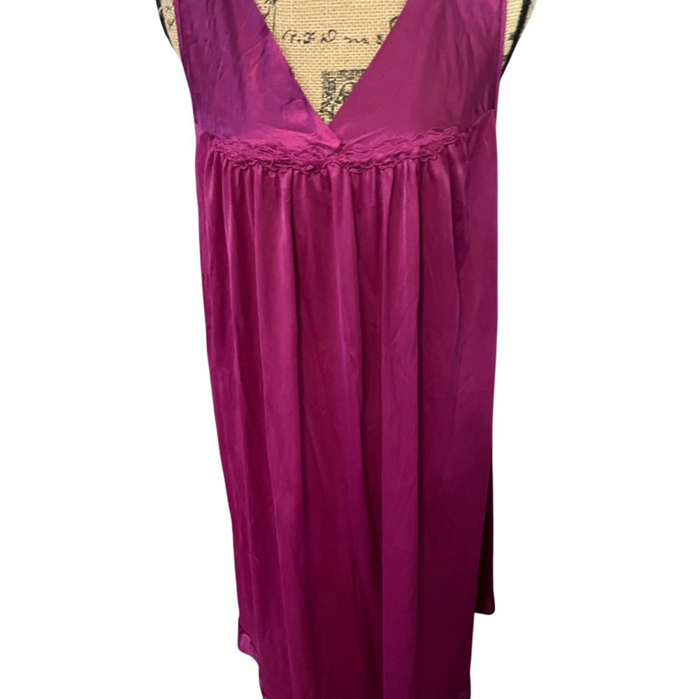 Vintage Vanity Fair Burgundy Nightgown
